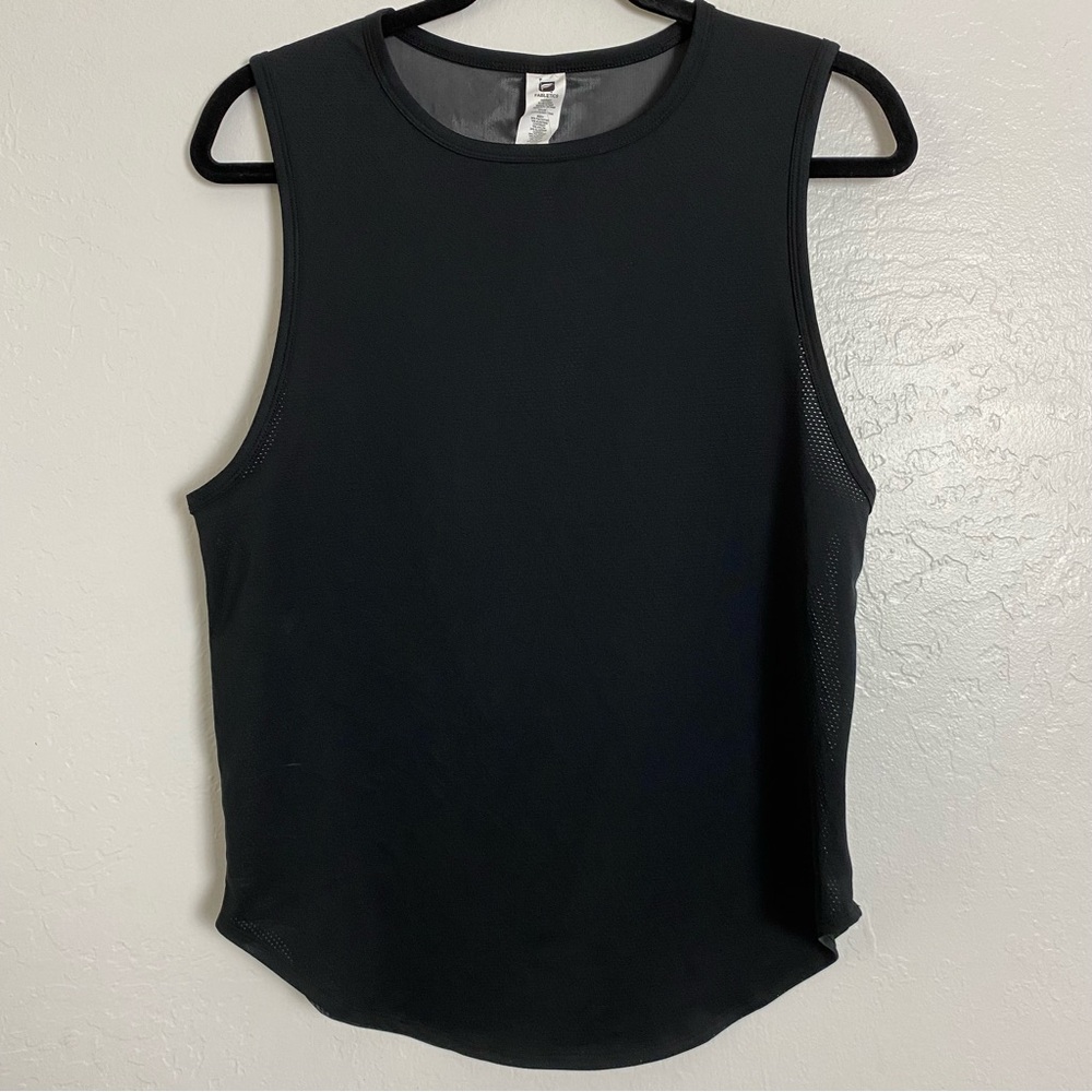 Fabletics Black Trisha Mesh Tank Sleeveless Athletic M NWT